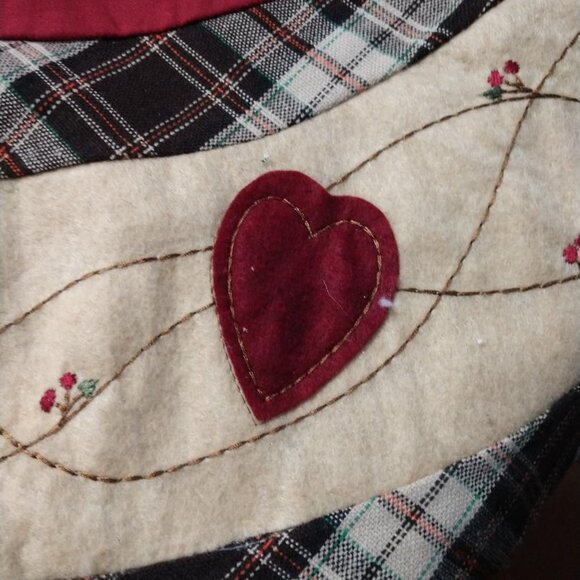 Christmas Tree Skirt Primitive 46" - Picture 6 of 10